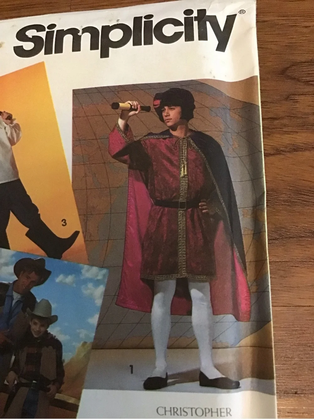 Vintage 1991 Simplicity Boy’s Historical Costumes Uncut Sewing Pattern